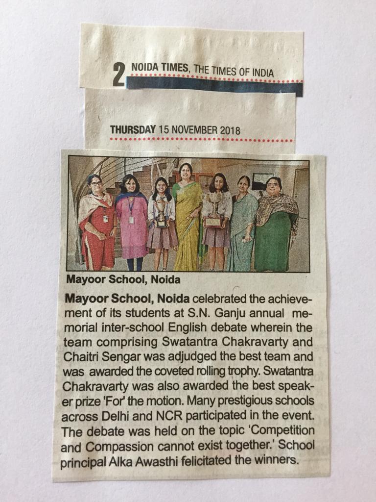 Noida Times ,Thursday,15 November 2018