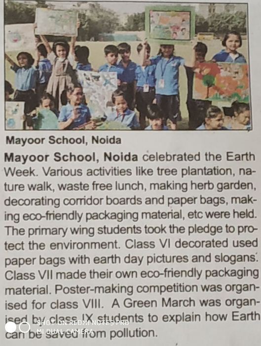 Times of India (3.5.18) - Earth Week