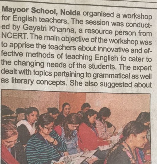 Workshop for English Teachers in Times (22 April,2018)