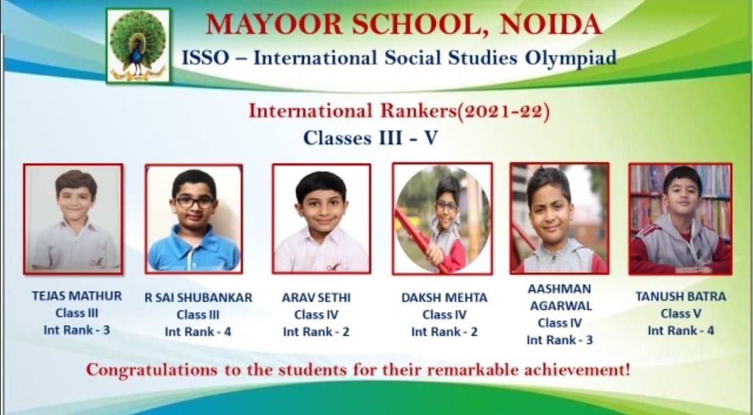 Mayoor School is proud of its young achievers!