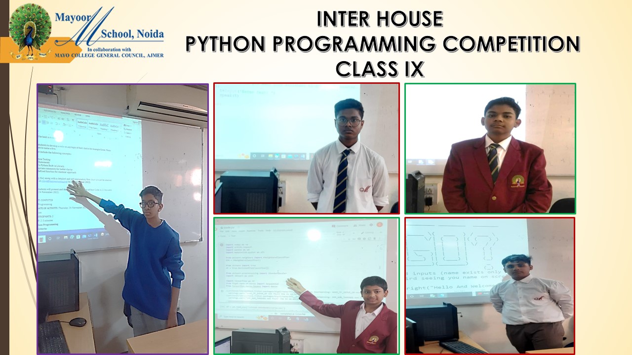 Inter House Python Programming Competition Class IX