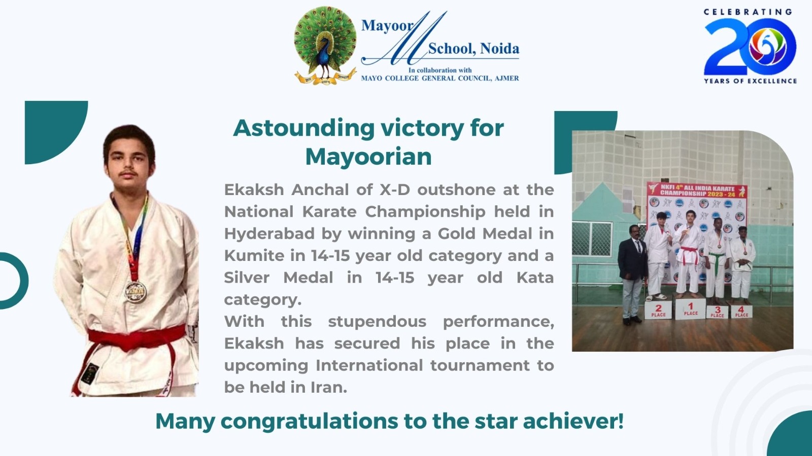 Astounding Achievement by Meritorious Mayoorian