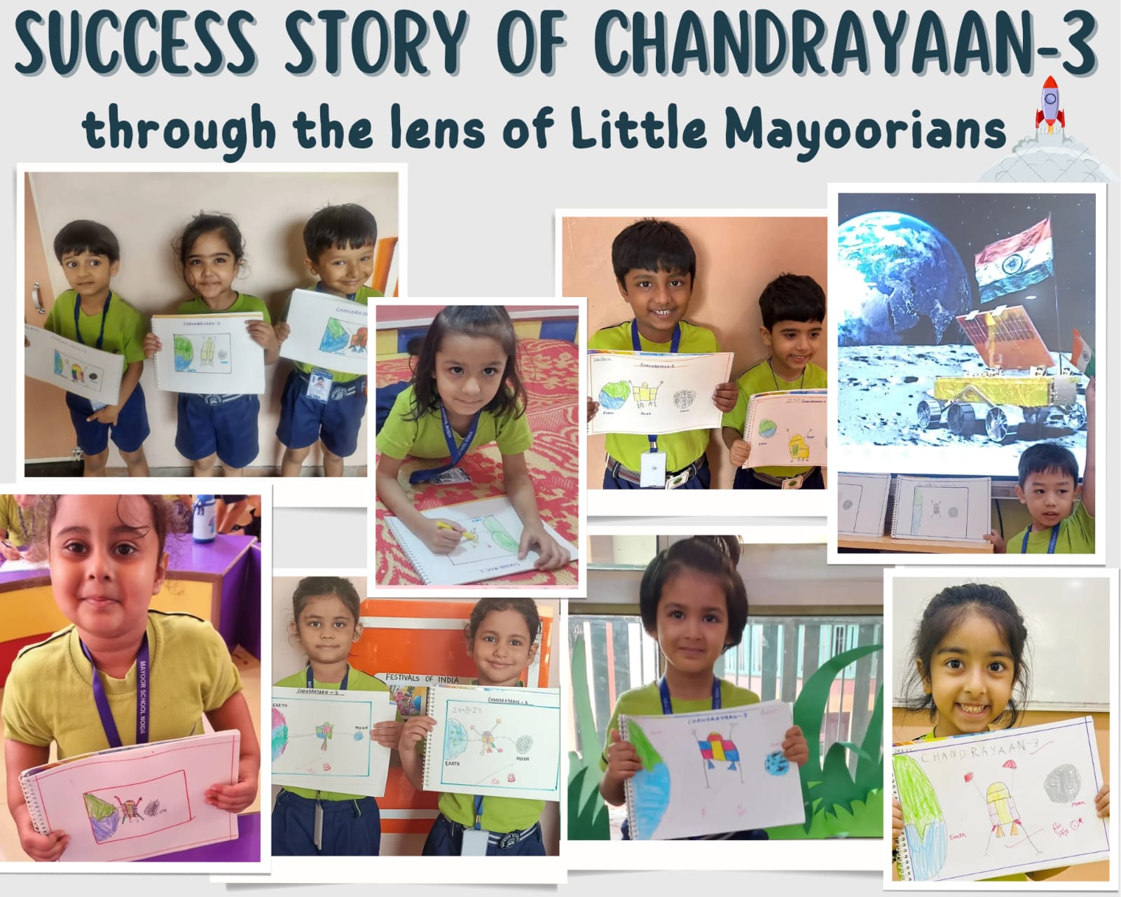 Success Story of Chandrayaan-3 through the lens of Little Mayoorians